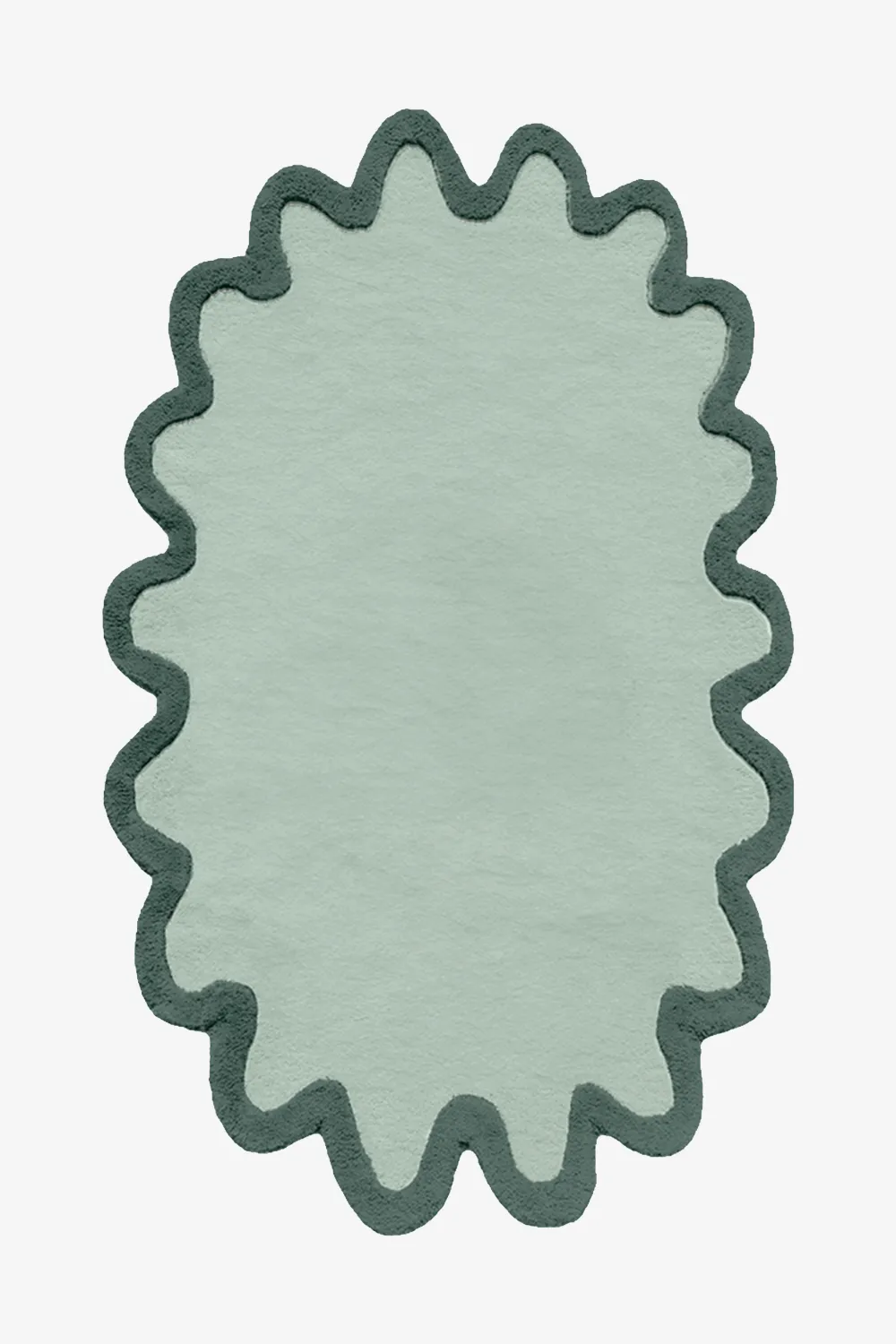 Halo Burst Hand-Tufted Oval Wool Rug - Image 8