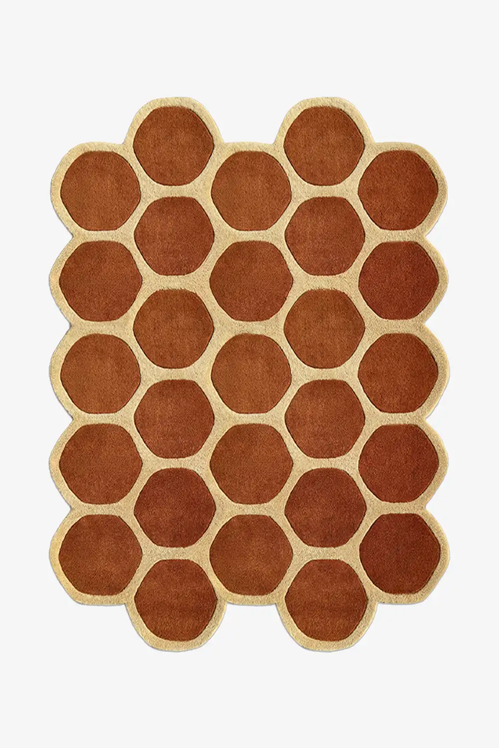 Honeycomb Hand-Tufted Wool Rug - Image 7
