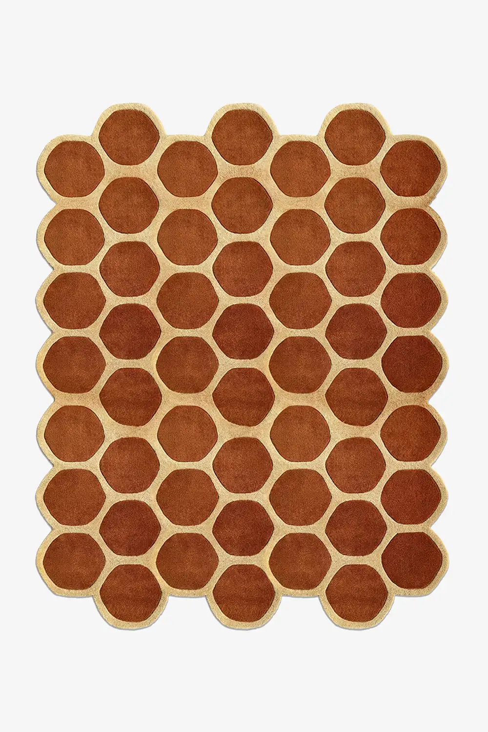 Honeycomb Hand-Tufted Wool Rug - Image 8