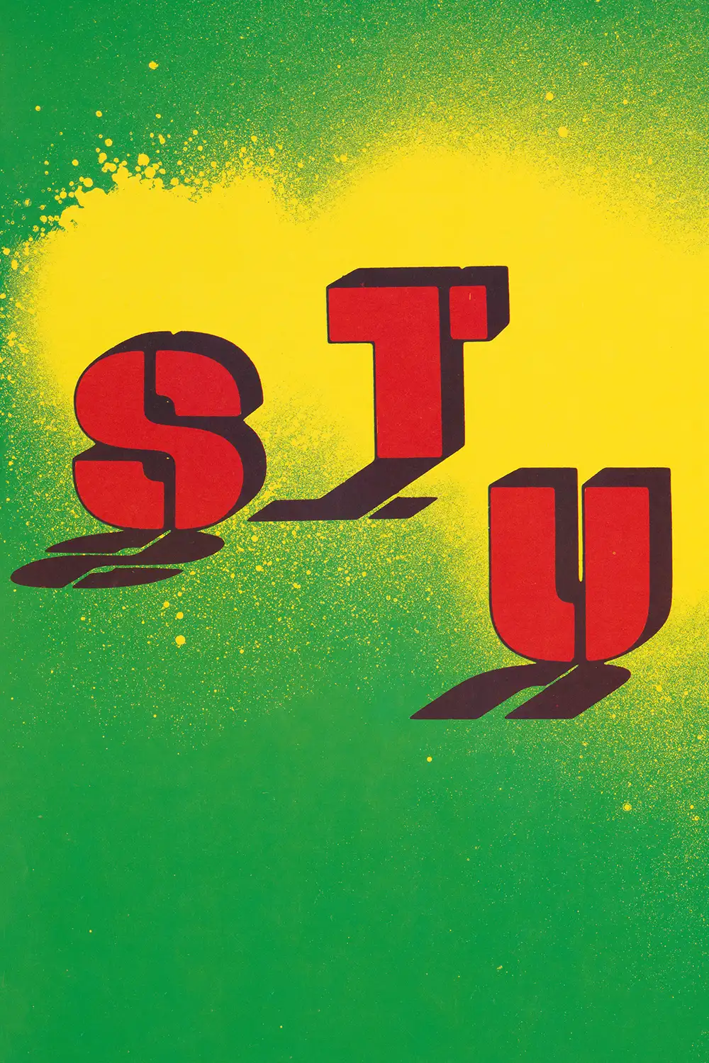 Hot Stuff! 80s Bold Green Graphic Art Print - Image 2