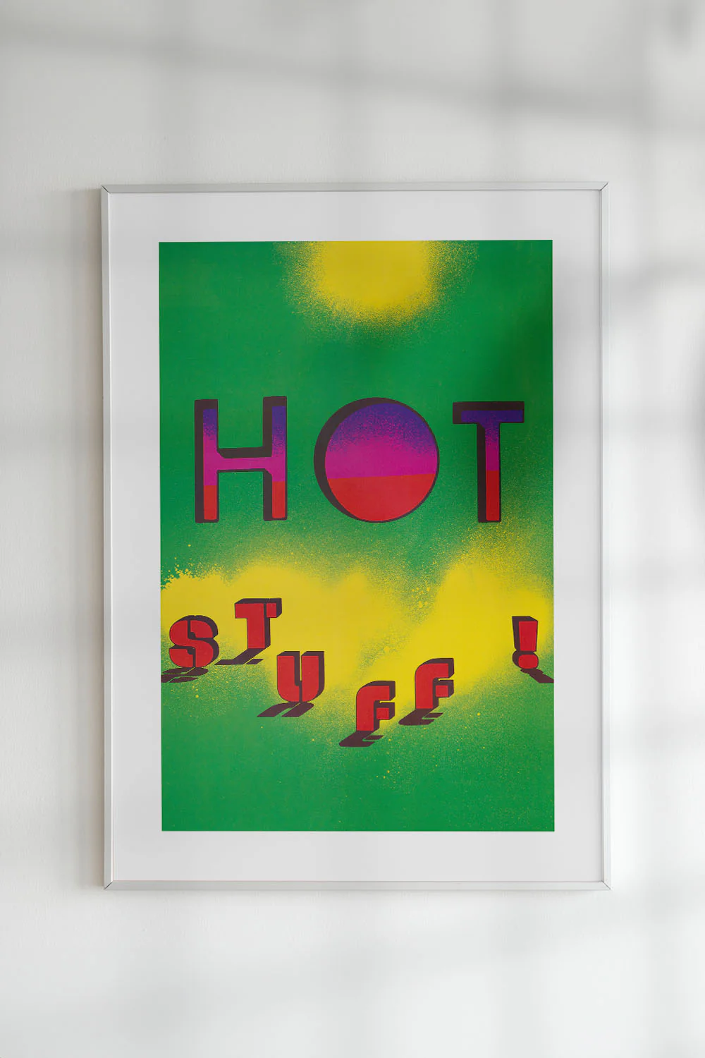Hot Stuff! 80s Bold Green Graphic Art Print - Image 4
