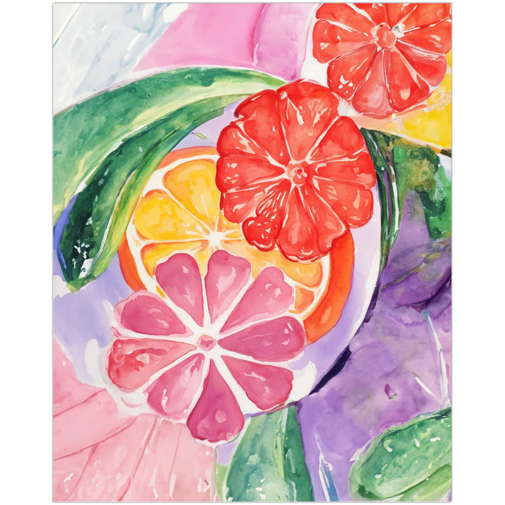 Colorful Garden Watercolor Art Print - Image 3