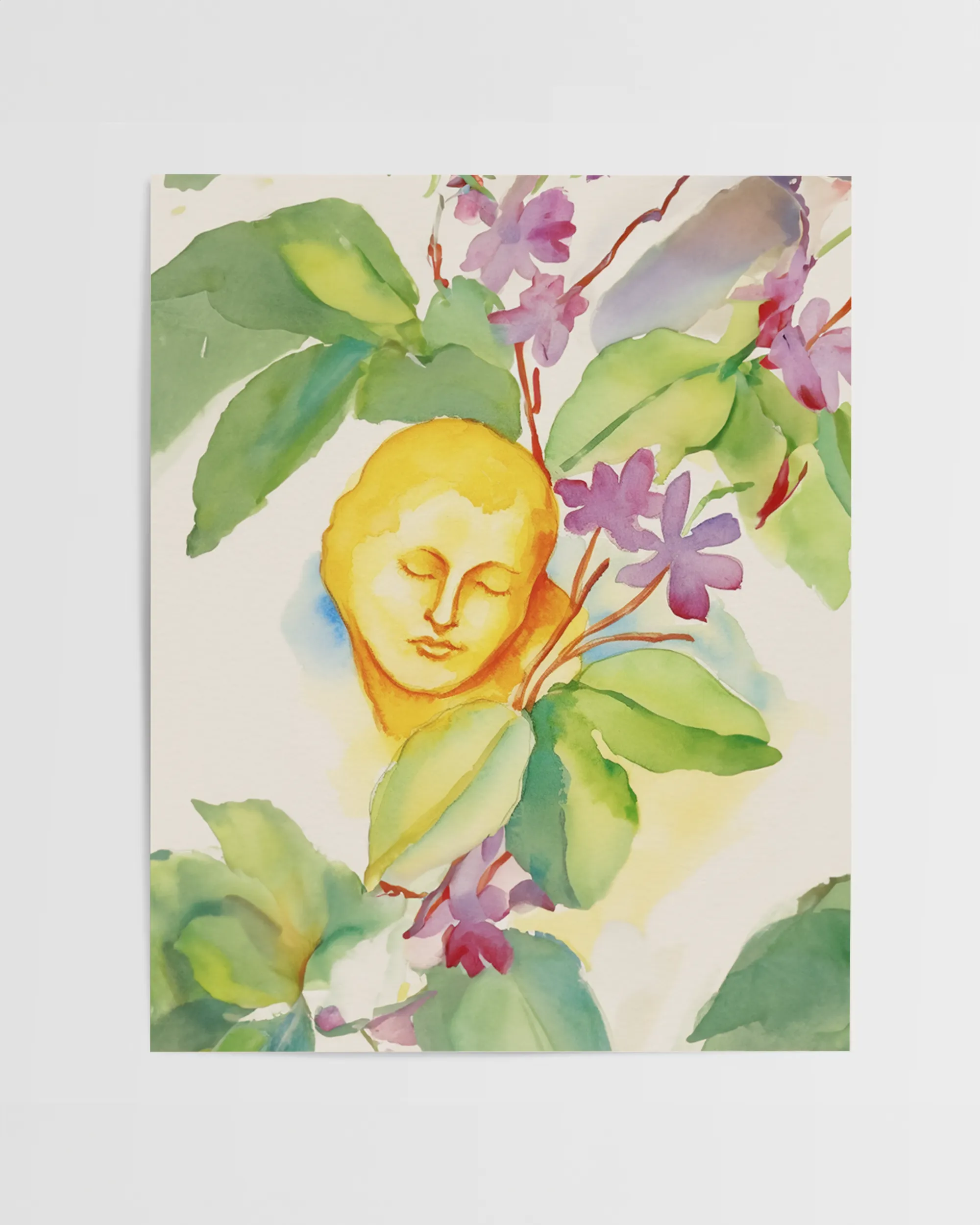 Mango Glow Radiant Watercolor Art Print - Image 3