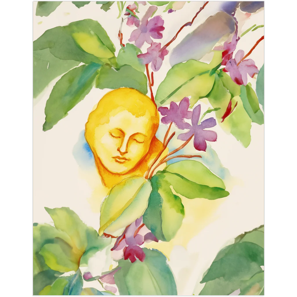 Mango Glow Radiant Watercolor Art Print - Image 4
