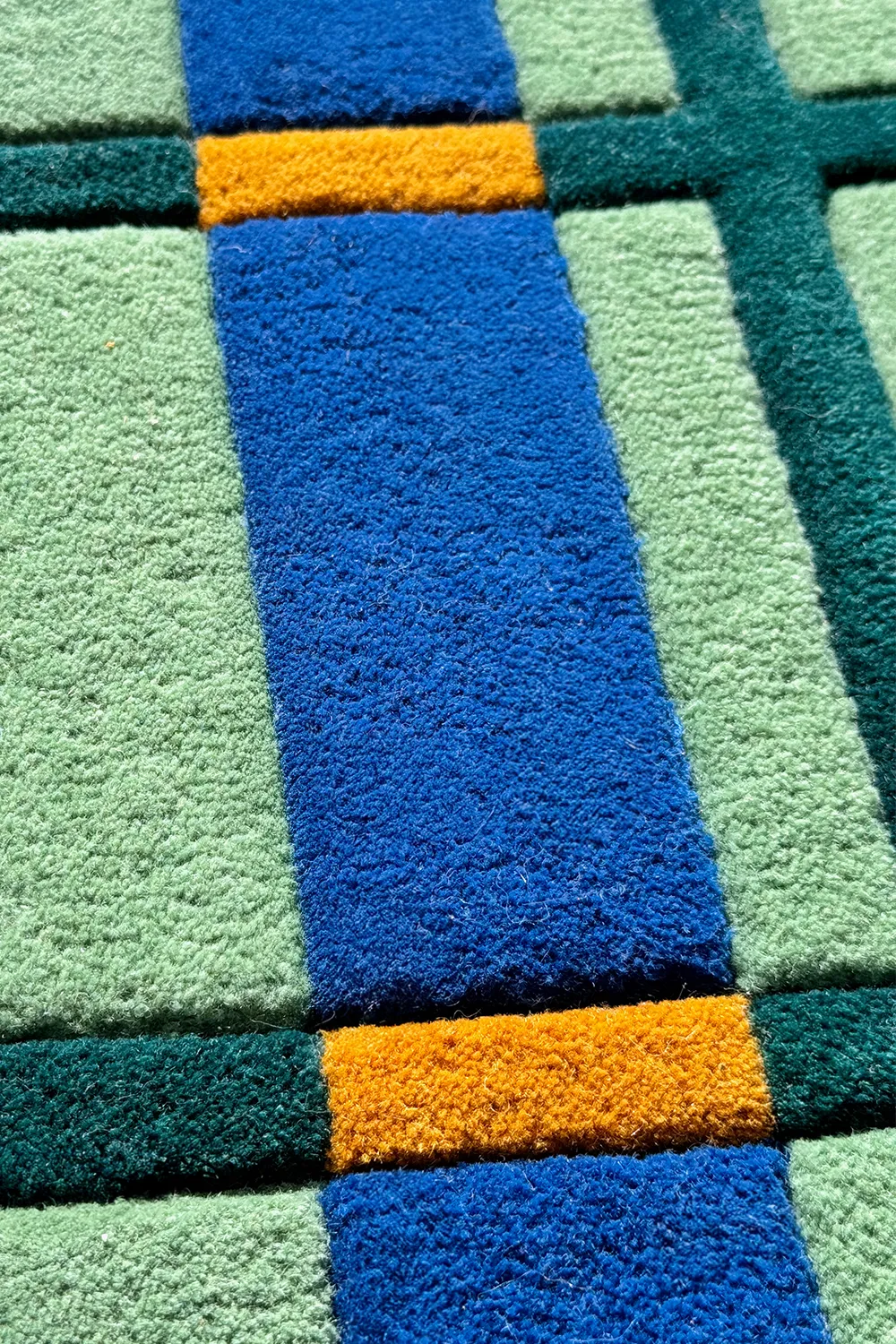 Kinetics I Square Hand Tufted Wool Rug - Image 5