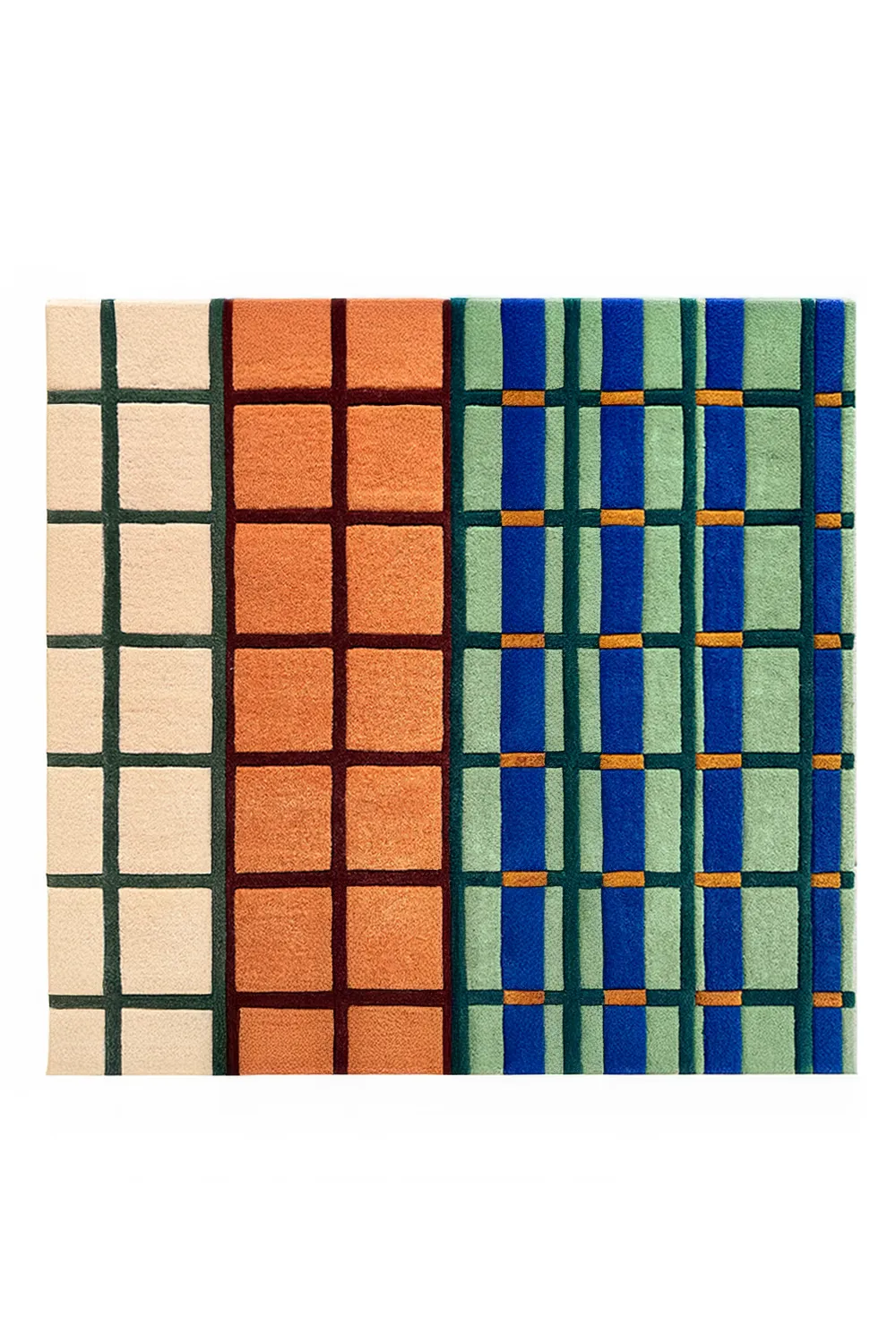 Kinetics I Square Hand Tufted Wool Rug - Image 7