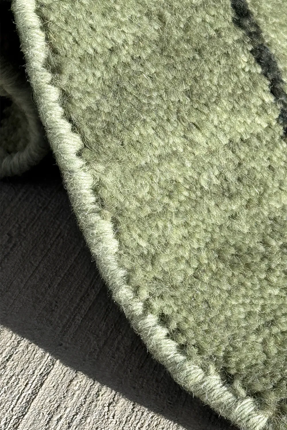 Gridline Hand-Knotted Wool Rug - Image 7