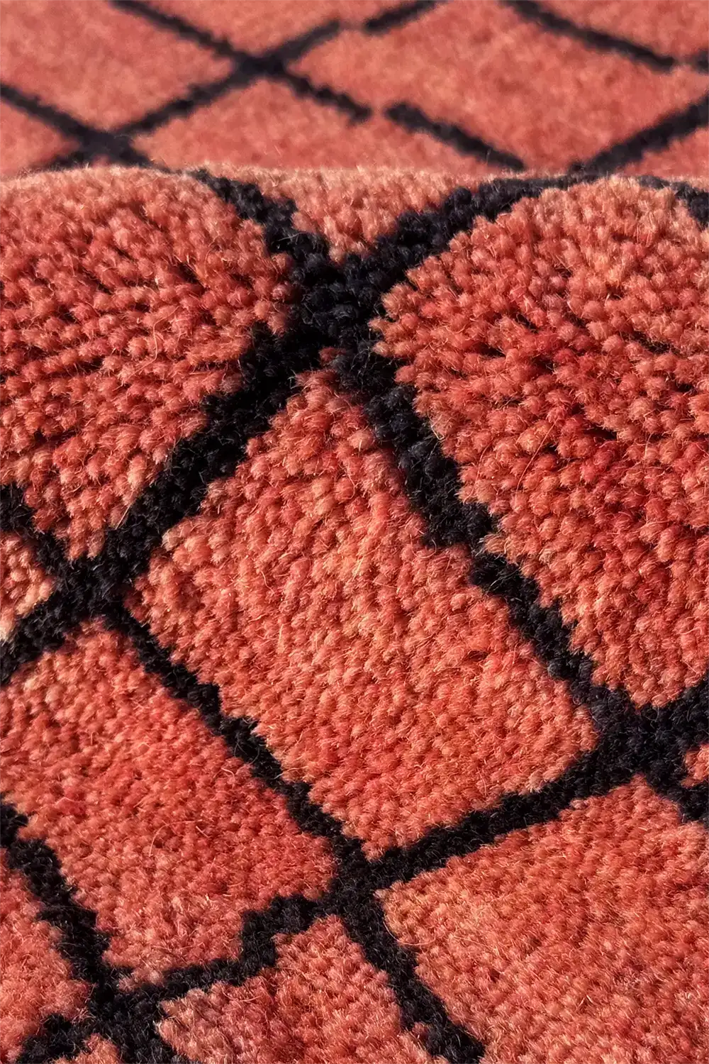 Gridline Hand-Knotted Wool Rug - Image 11