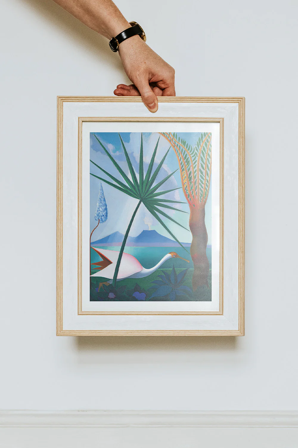 Neapolitan Song Bold Blue Art Print - Image 5