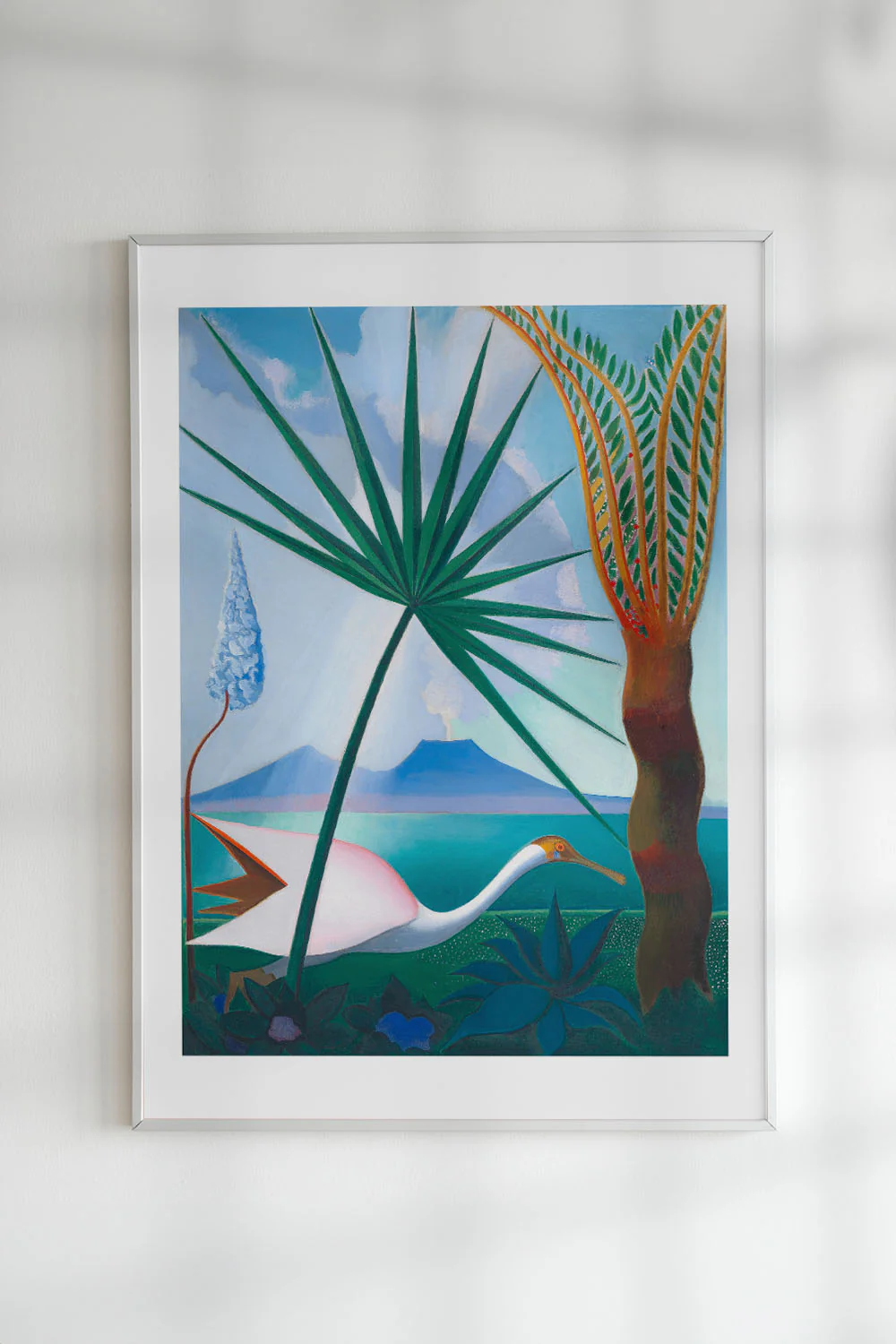 Neapolitan Song Bold Blue Art Print - Image 6