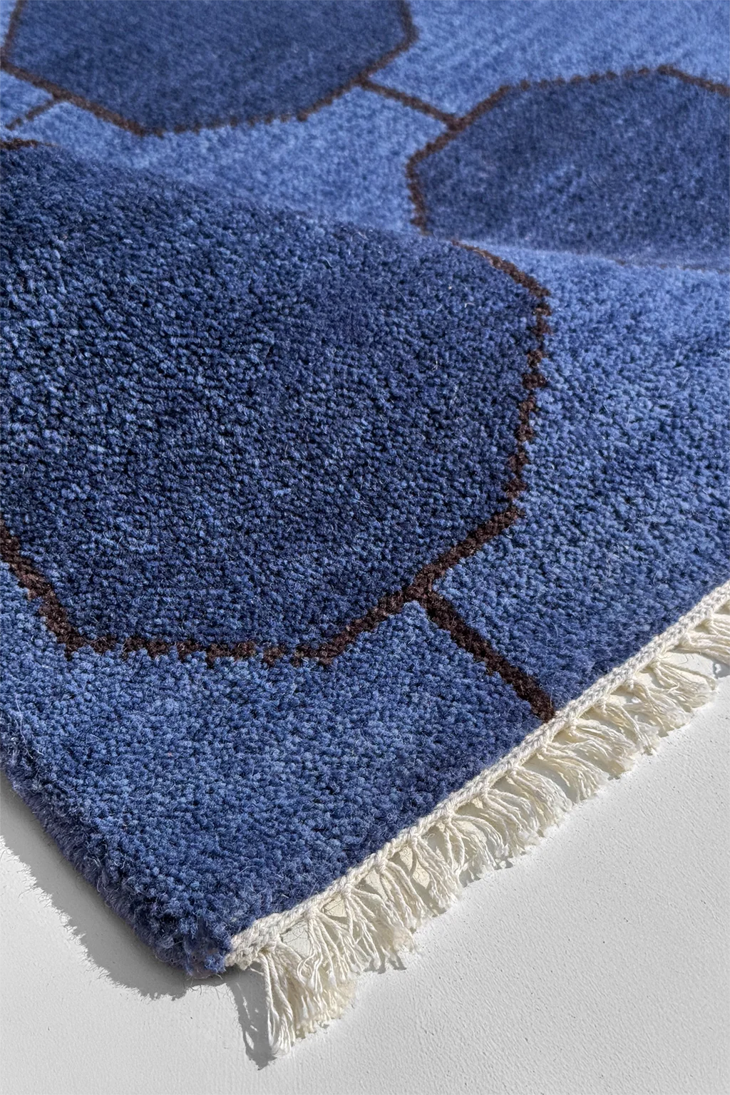 Octagon Link Hand-Knotted Wool Rug - Image 16