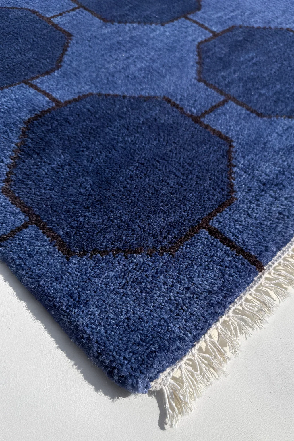 Octagon Link Hand-Knotted Wool Rug - Image 18