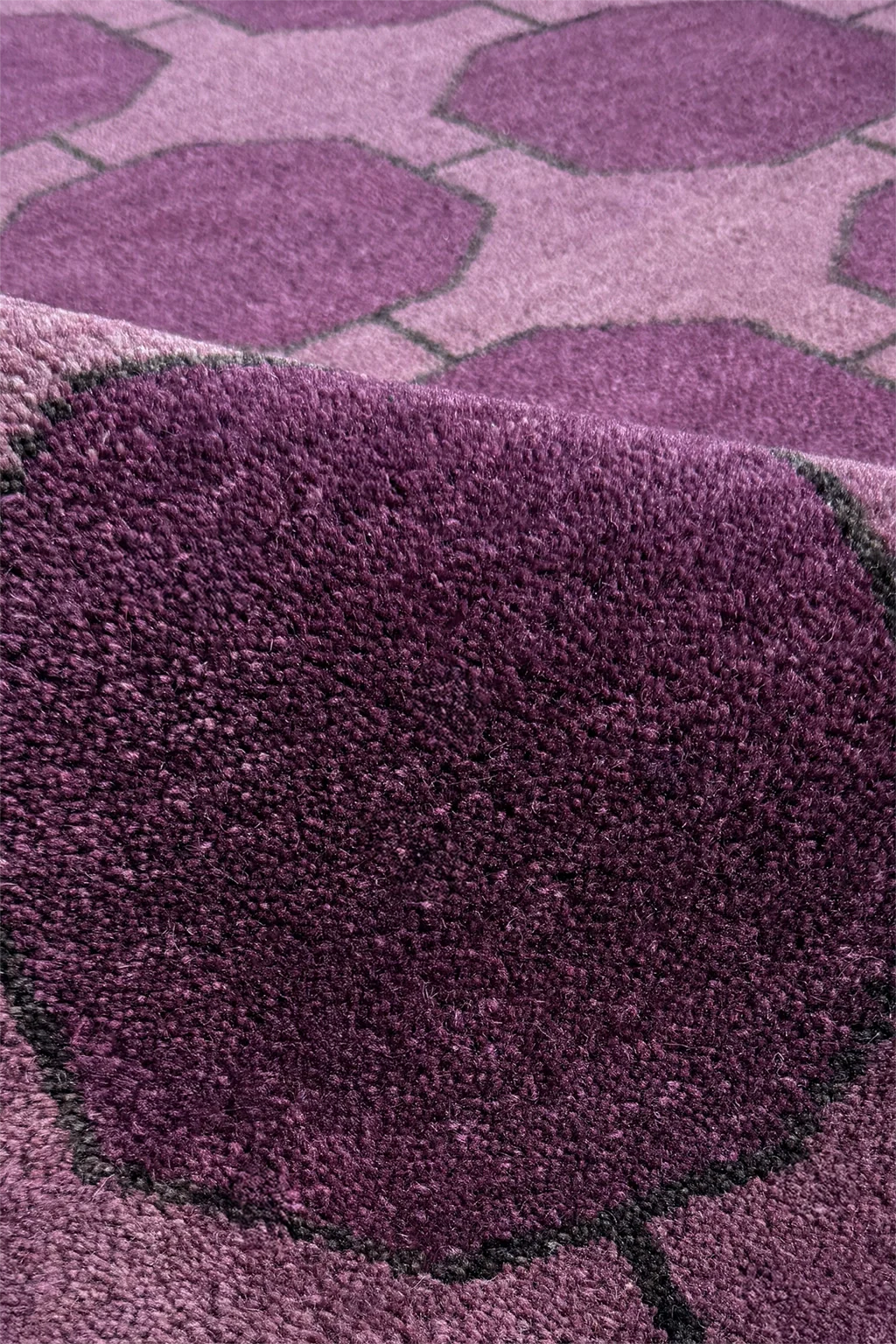 Octagon Link Hand-Knotted Wool Rug - Image 27