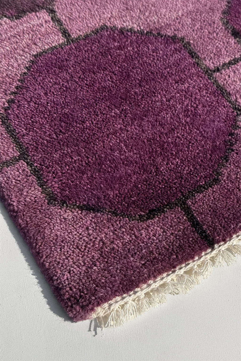 Octagon Link Hand-Knotted Wool Rug - Image 29