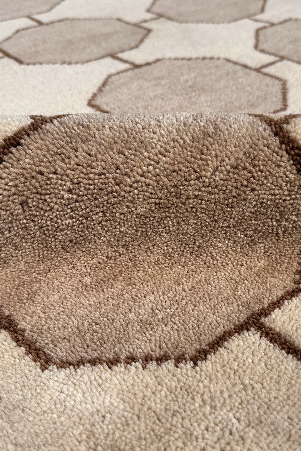 Octagon Link Hand-Knotted Wool Rug - Image 33