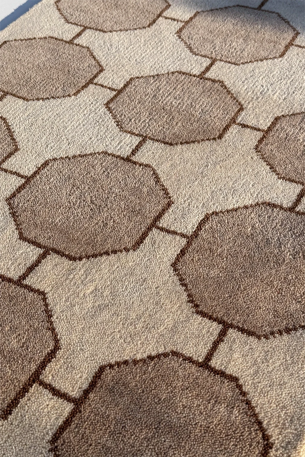 Octagon Link Hand-Knotted Wool Rug - Image 34