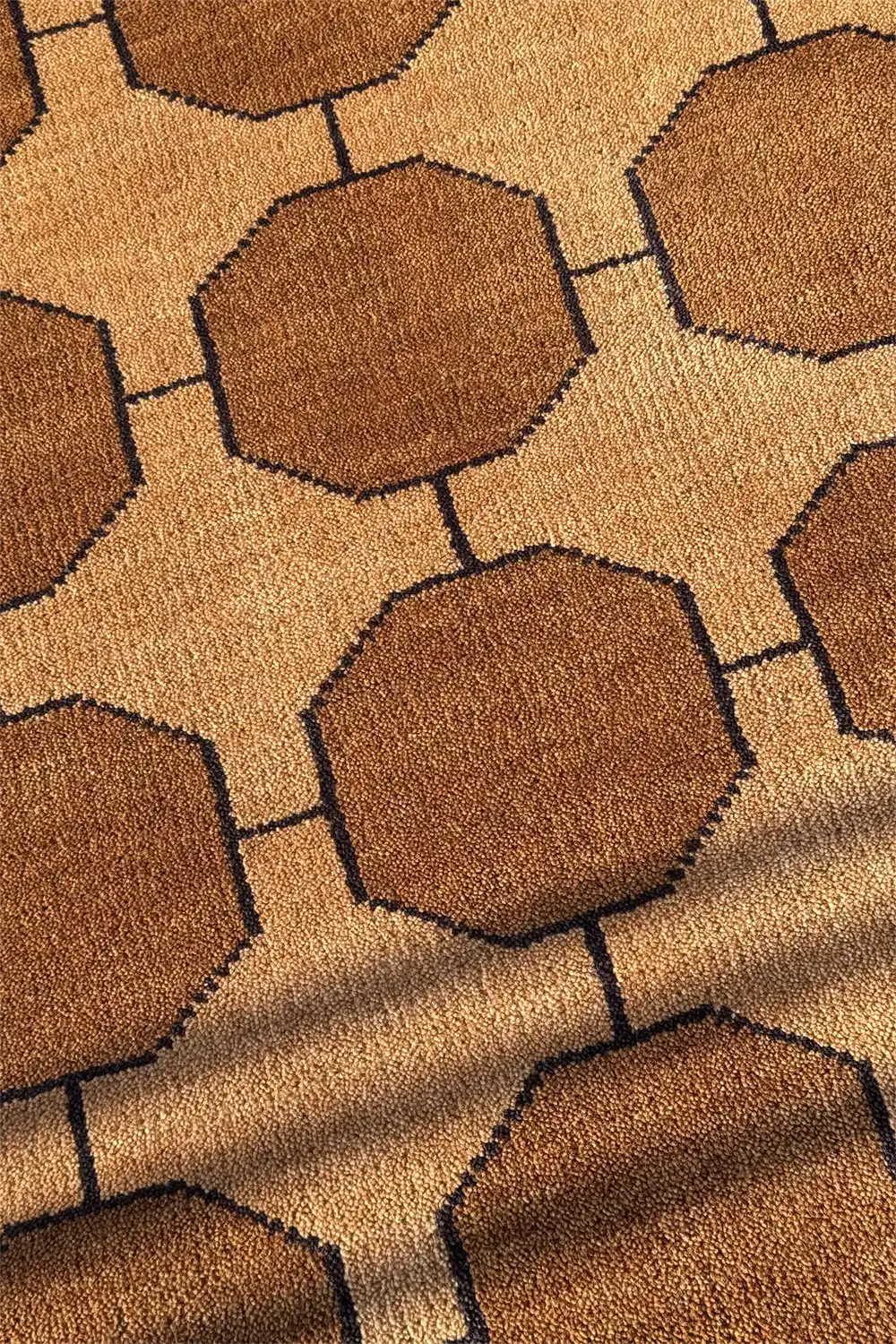 Octagon Link Hand-Knotted Wool Rug - Image 39