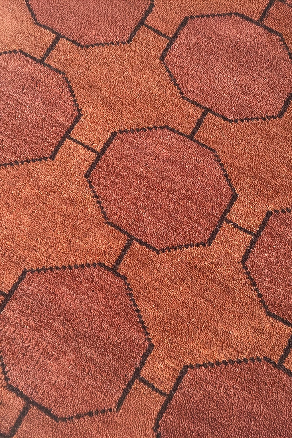 Octagon Link Hand-Knotted Wool Rug - Image 52