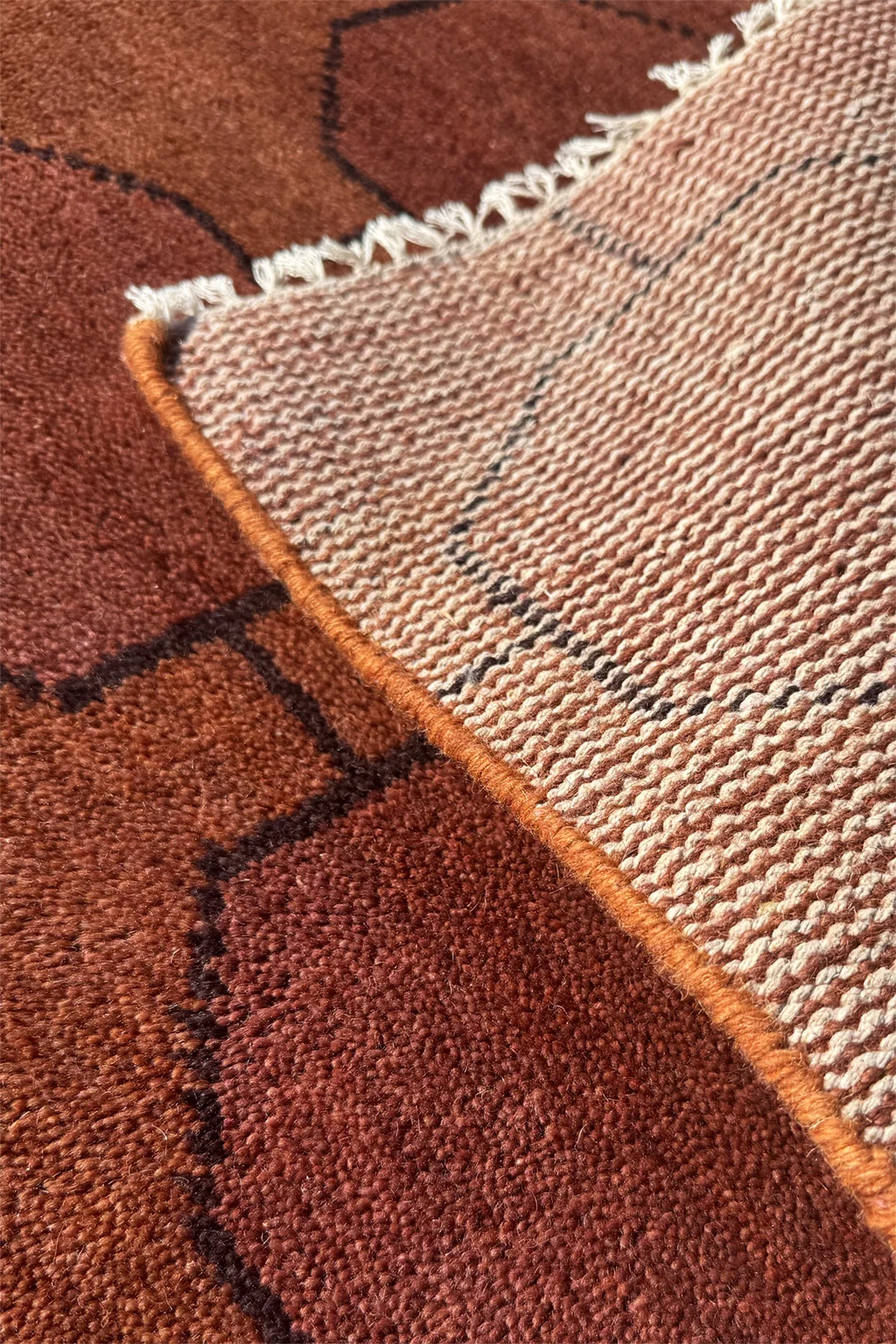 Octagon Link Hand-Knotted Wool Rug - Image 54