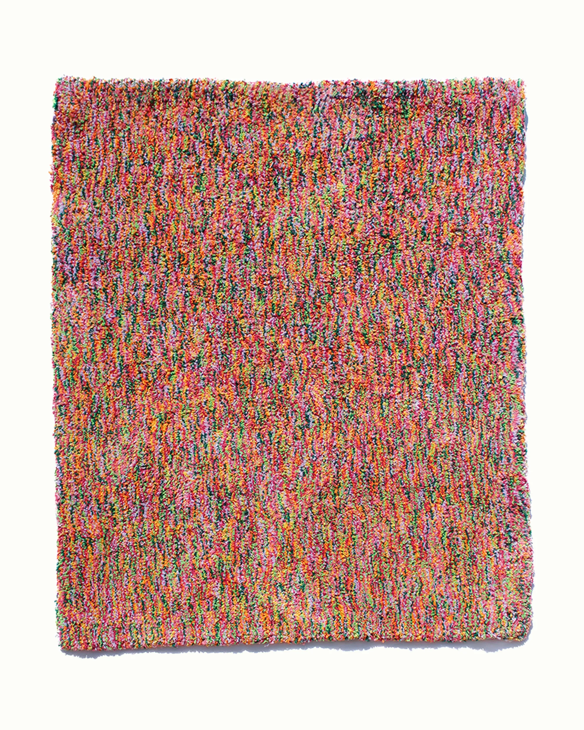 One of a Kind Tropical Rainbow Recycled Cotton Tufted Rug - Image 7