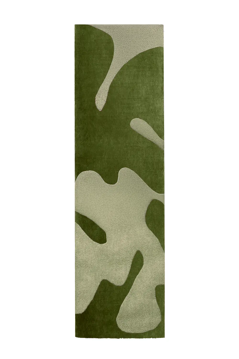 Organic Fusion Abstract Hand-Tufted Wool Runner Rug - Image 3