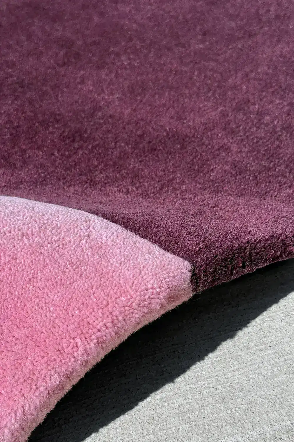 Classic Color Block Hand-Tufted Wool Rug - Image 3