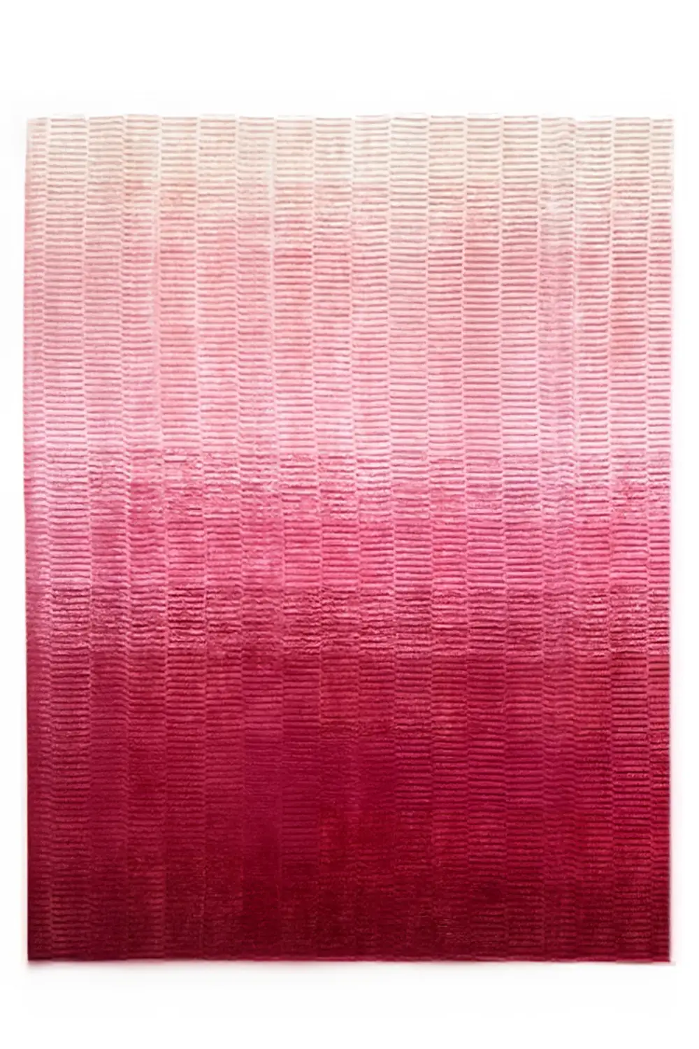 Pink Ombre Hand-Loomed Wool Rug - Image 7