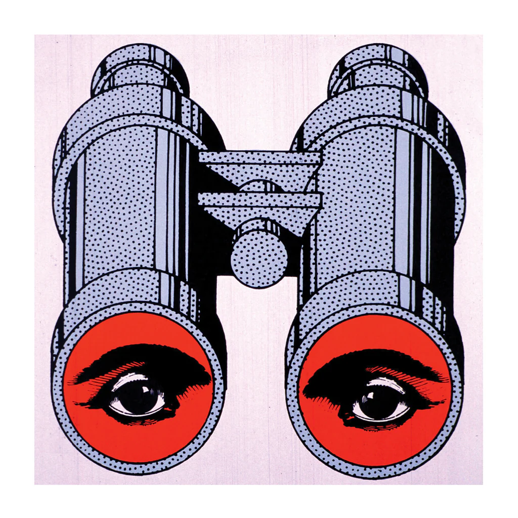 Pop Art Binocular Eyes Square Art Print - Image 4
