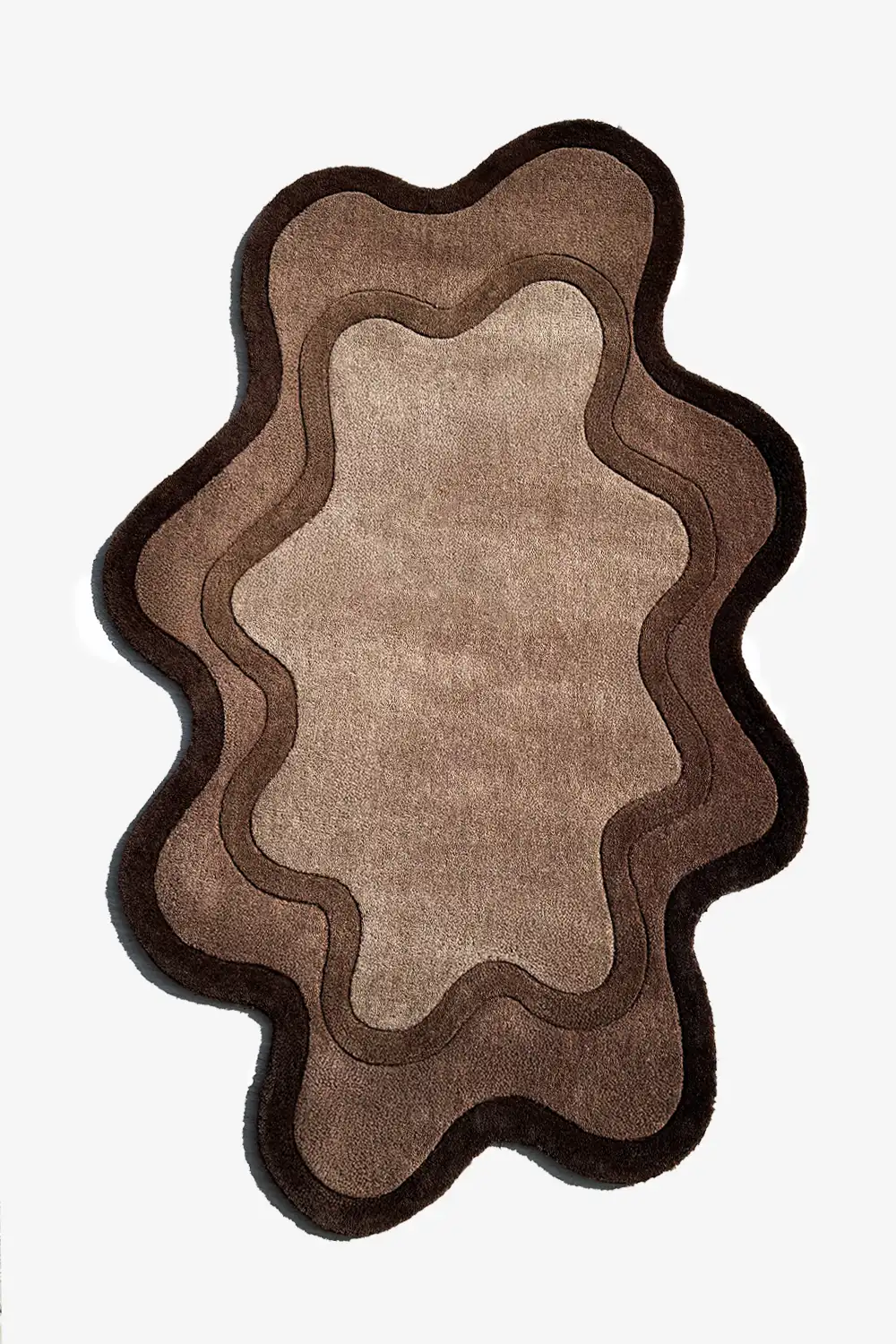 Puddle Organic Shaped Hand-Tufted Wool Rug