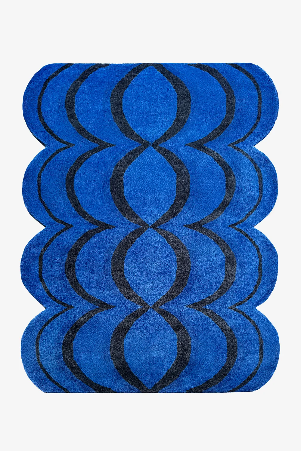 Ripple Wavy Hand-Tufted Wool Rug