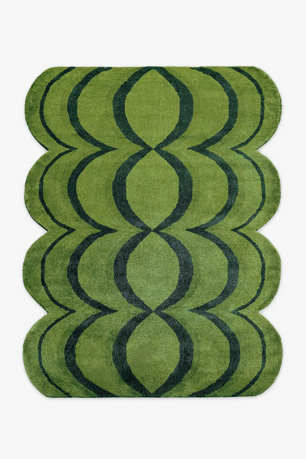 Ripple Wavy Hand-Tufted Wool Rug - Image 11