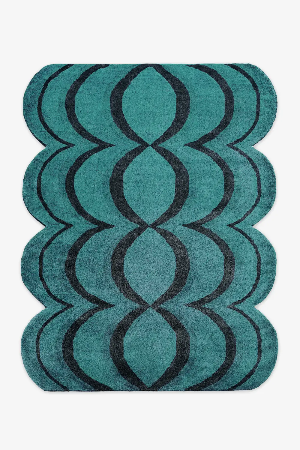 Ripple Wavy Hand-Tufted Wool Rug - Image 6