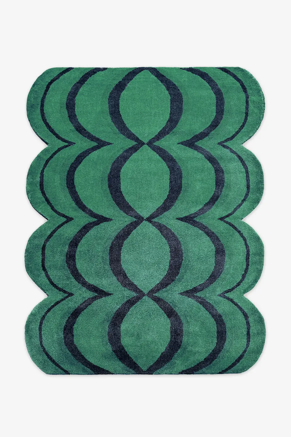 Ripple Wavy Hand-Tufted Wool Rug - Image 7