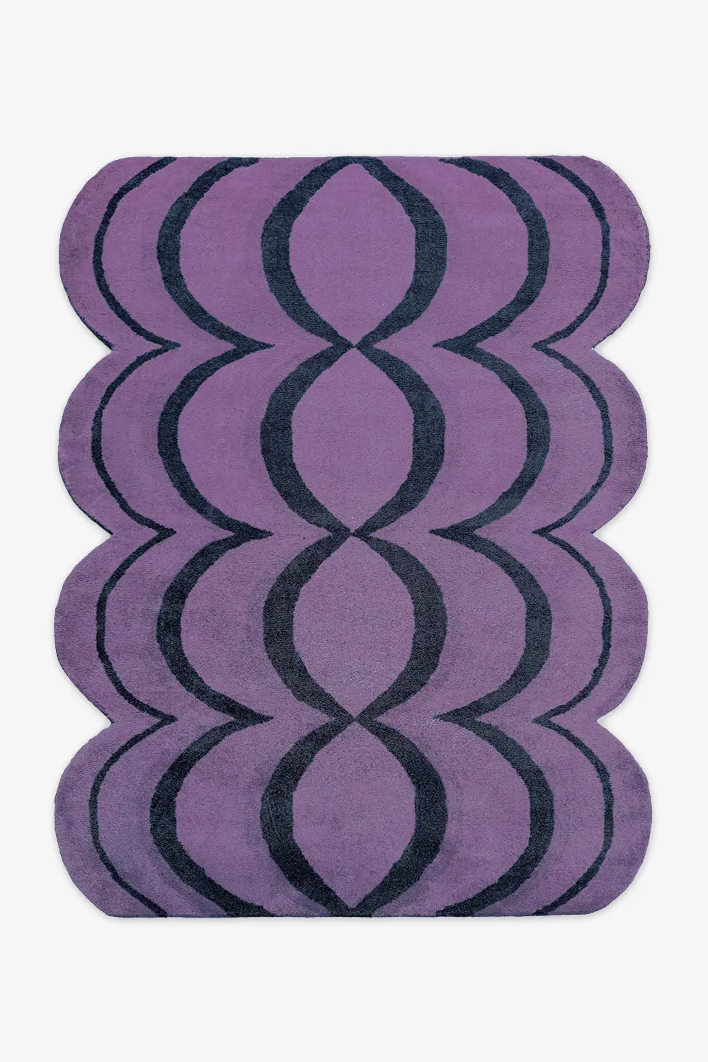 Ripple Wavy Hand-Tufted Wool Rug - Image 8
