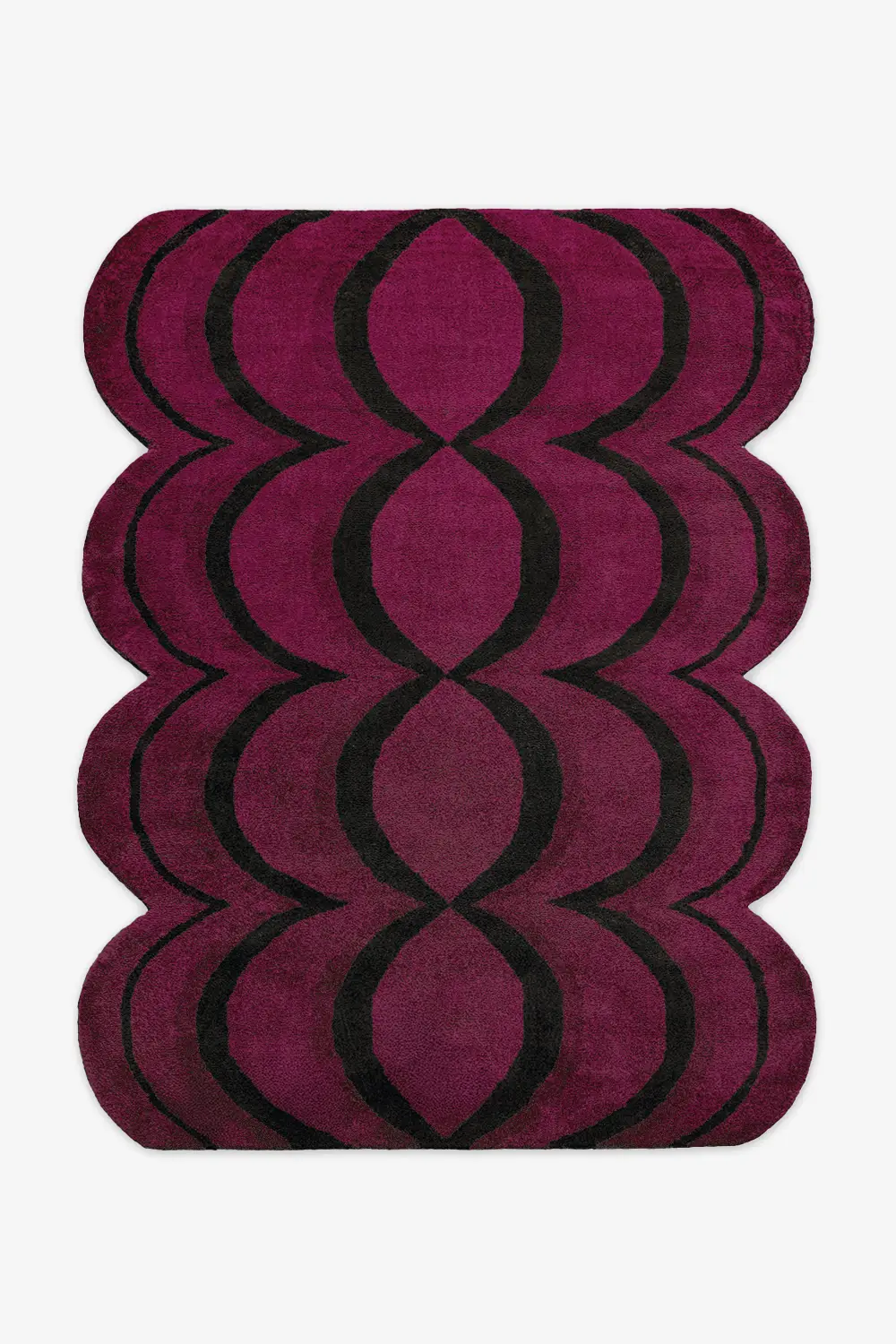 Ripple Wavy Hand-Tufted Wool Rug - Image 9