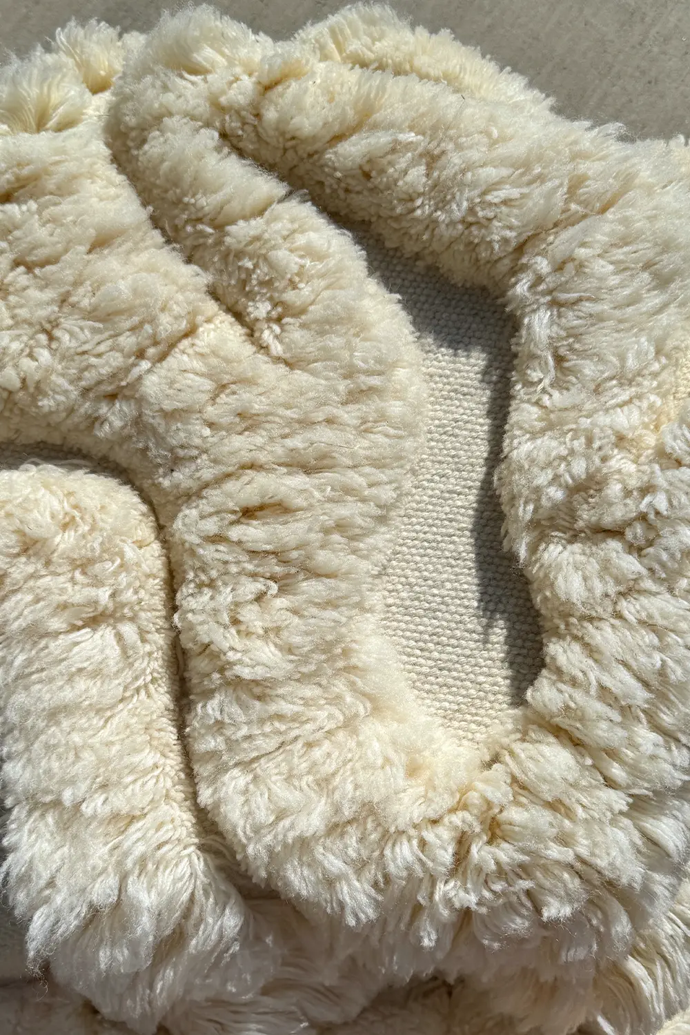 Rolling Tides Hand-Knotted Shag Wool Rug - Image 13