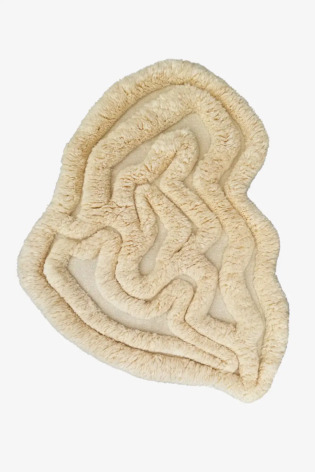 Rolling Tides Hand-Knotted Shag Wool Rug - Image 7