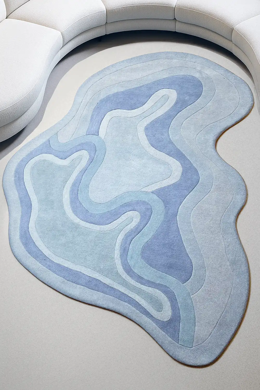 Rolling Tides Hand-Tufted Wool Rug - Image 12