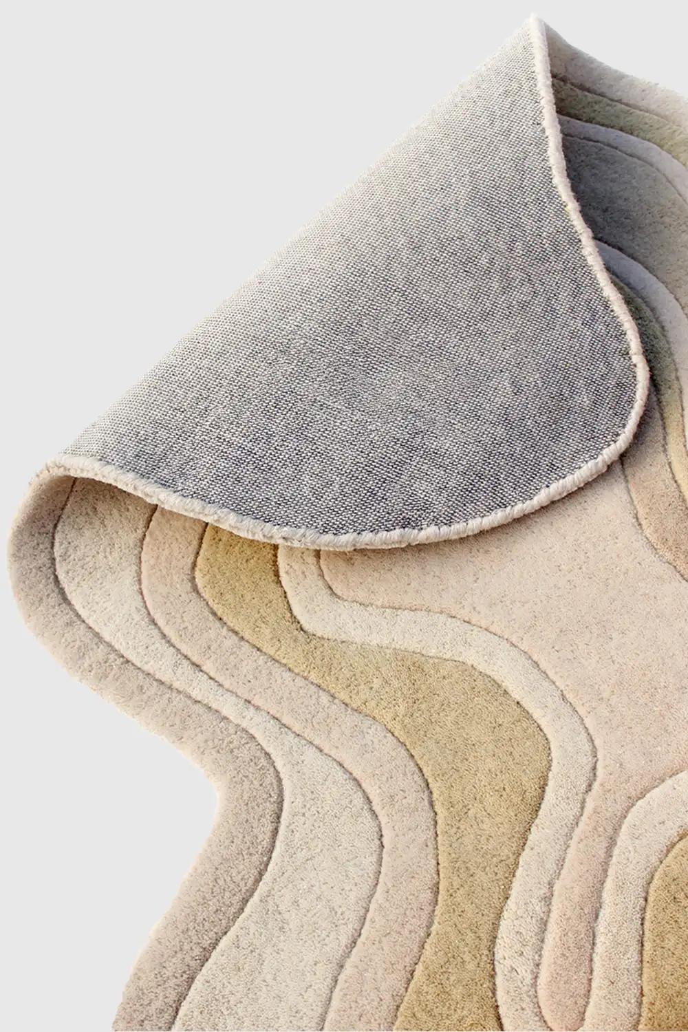 Rolling Tides Hand-Tufted Wool Rug - Image 3
