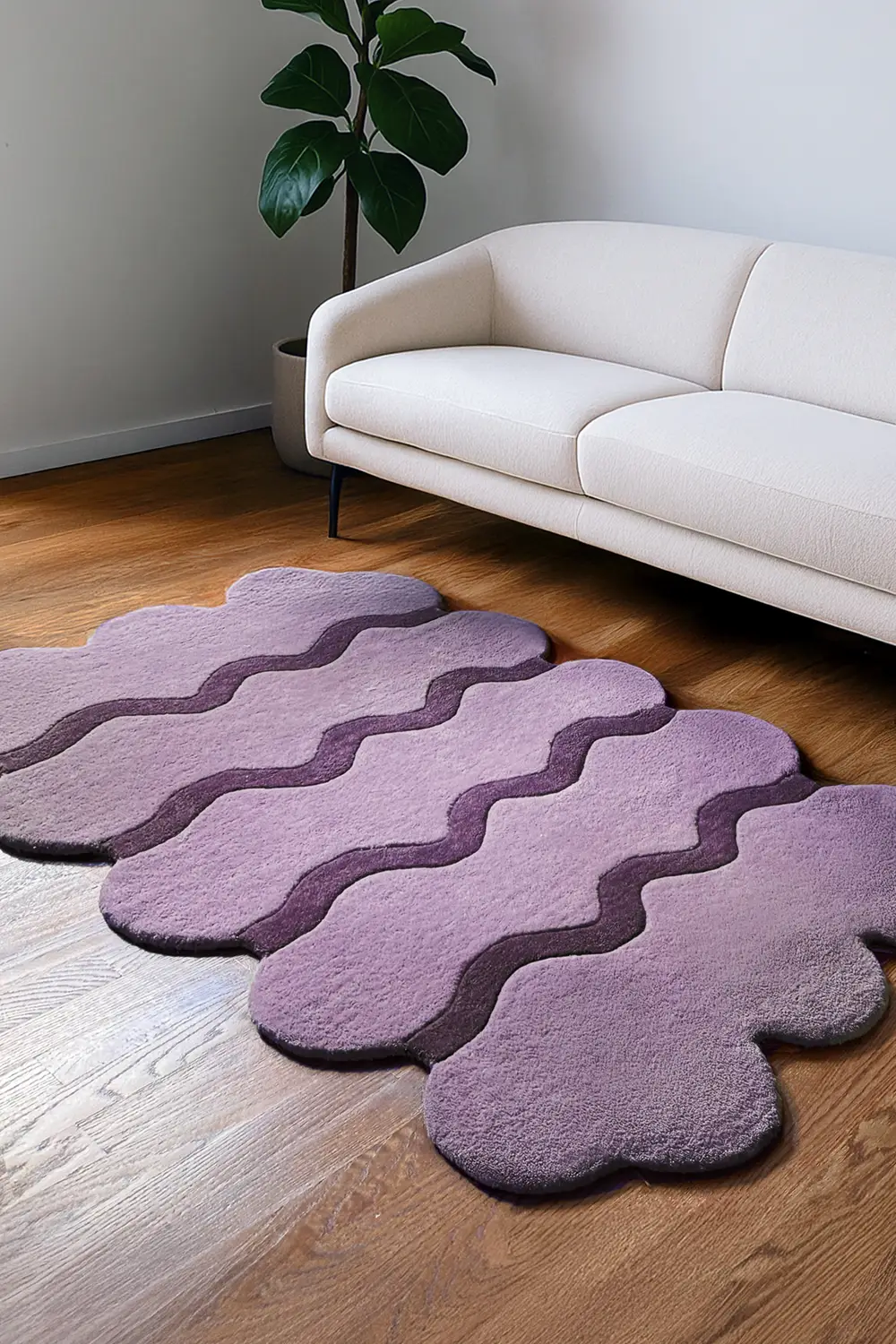 Sculpted Edge Hand-Tufted Wool Rug - Image 13