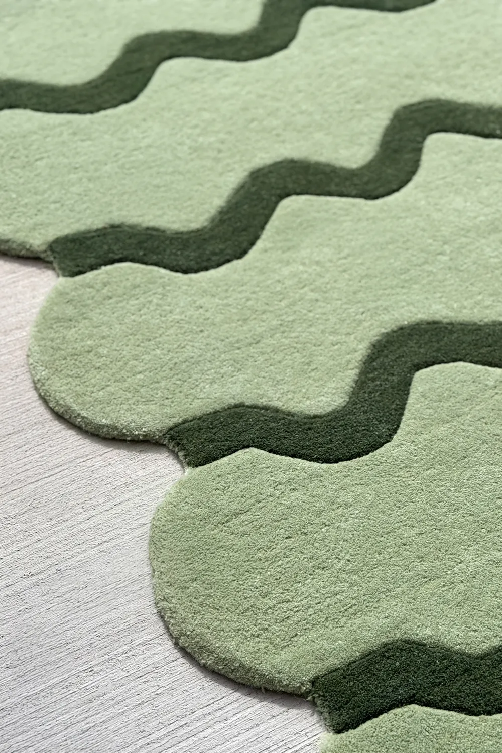 Sculpted Edge Hand-Tufted Wool Rug - Image 5