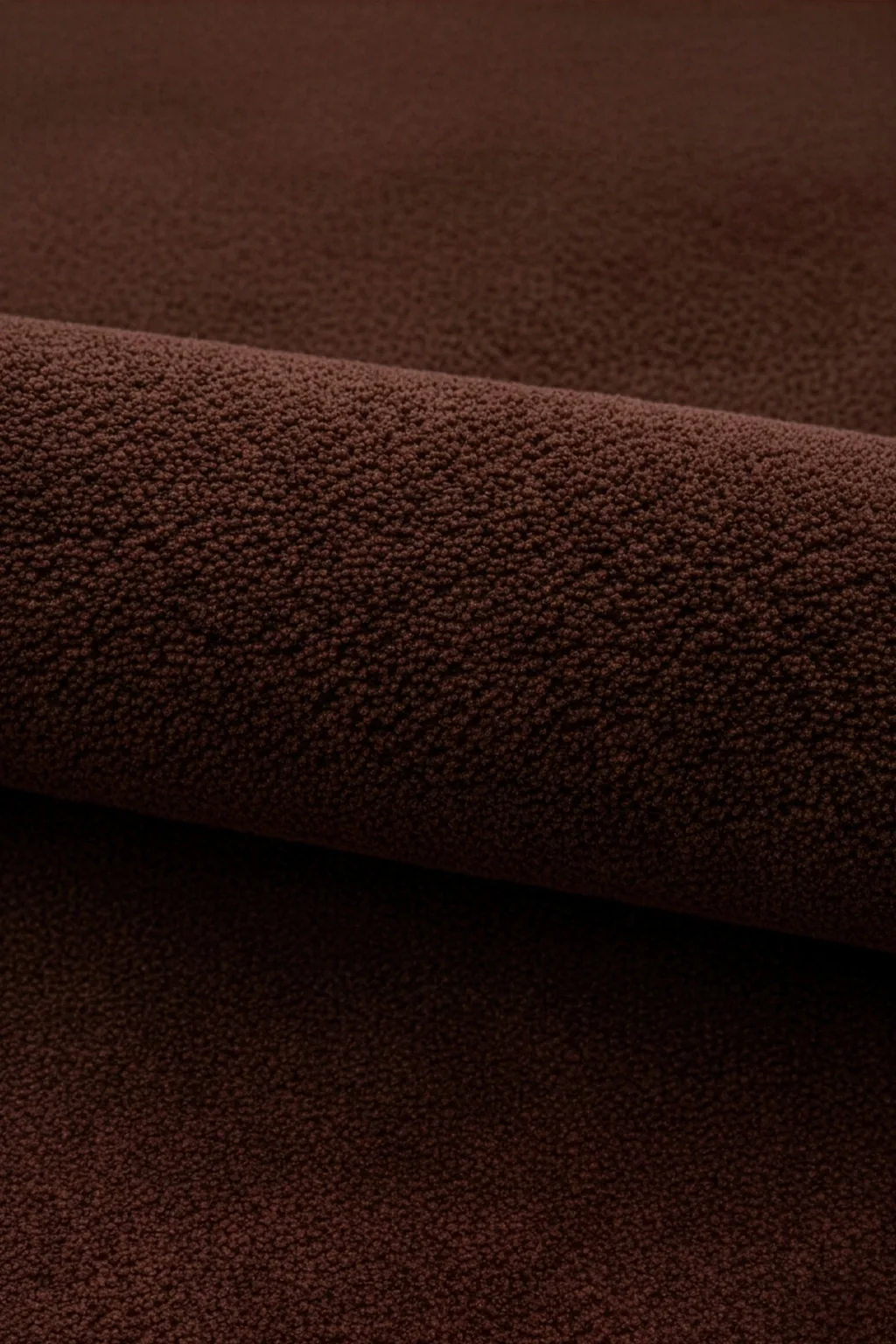 Chocolate Brown Hand-Tufted Wool Rug - Image 3