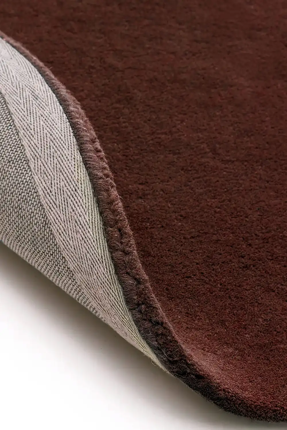 Chocolate Brown Hand-Tufted Wool Rug - Image 4