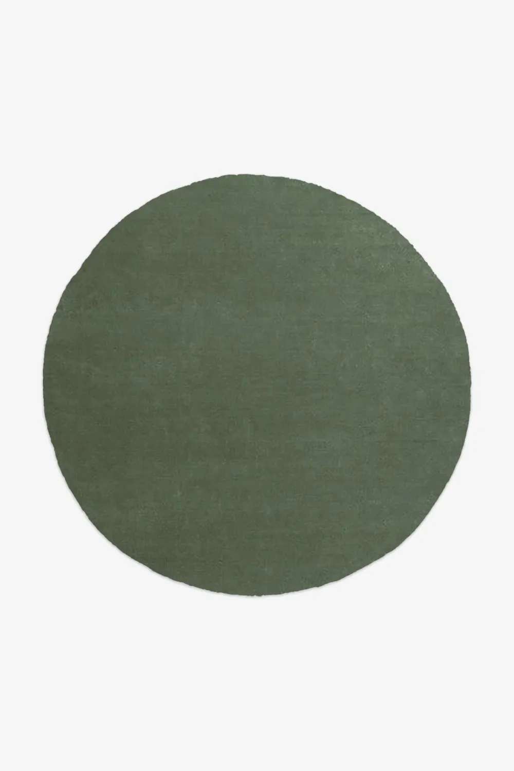 Solid Color Round Hand-Tufted New Zealand Wool Rug - Image 16