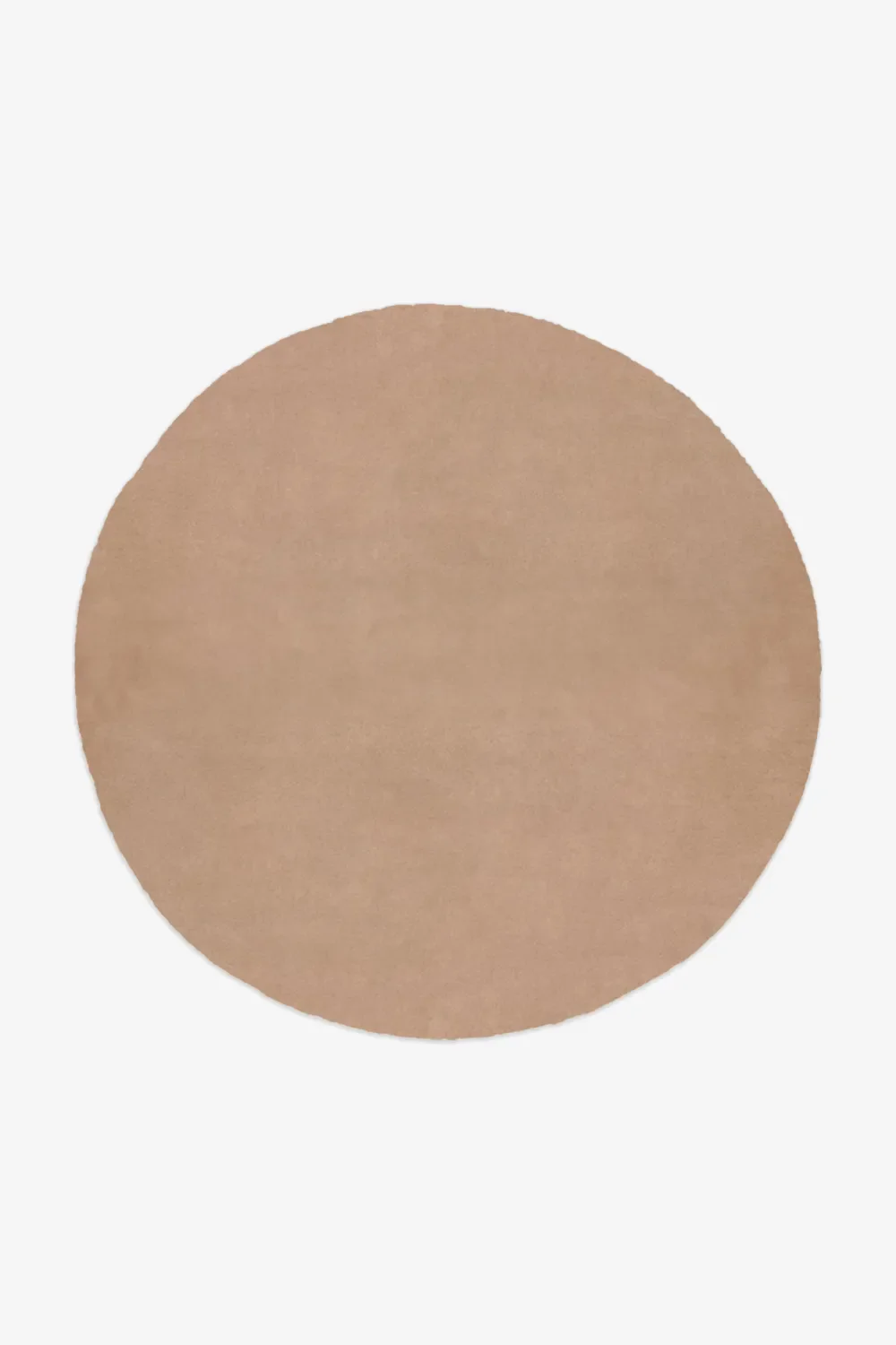 Solid Color Round Hand-Tufted New Zealand Wool Rug - Image 19
