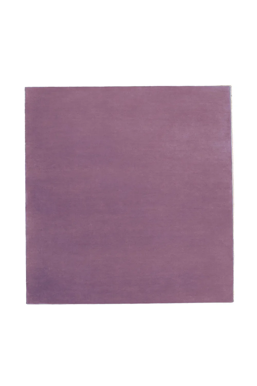 Solid Color Square Hand-Tufted New Zealand Wool Rug - Image 12