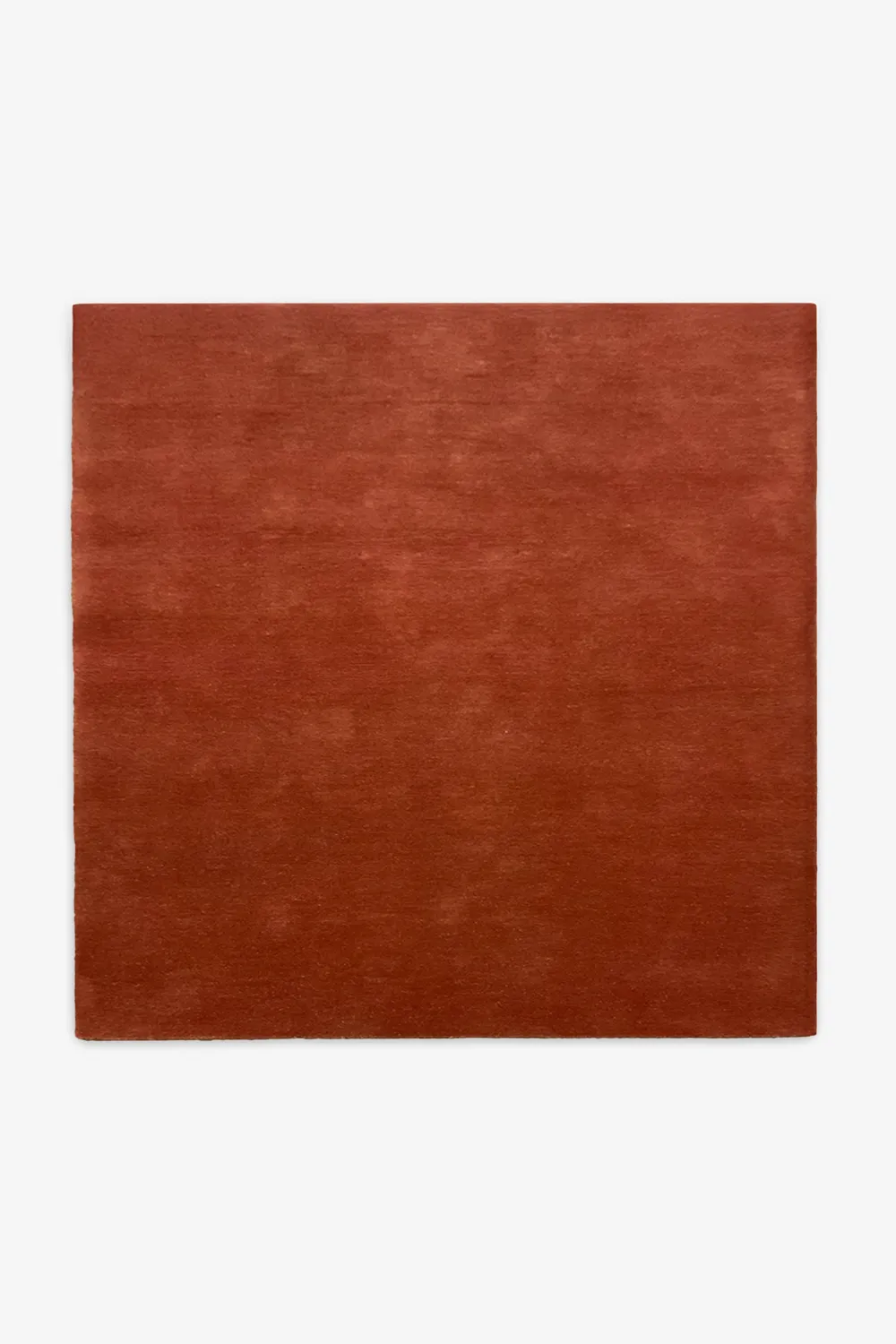 Solid Color Square Hand-Tufted New Zealand Wool Rug - Image 5
