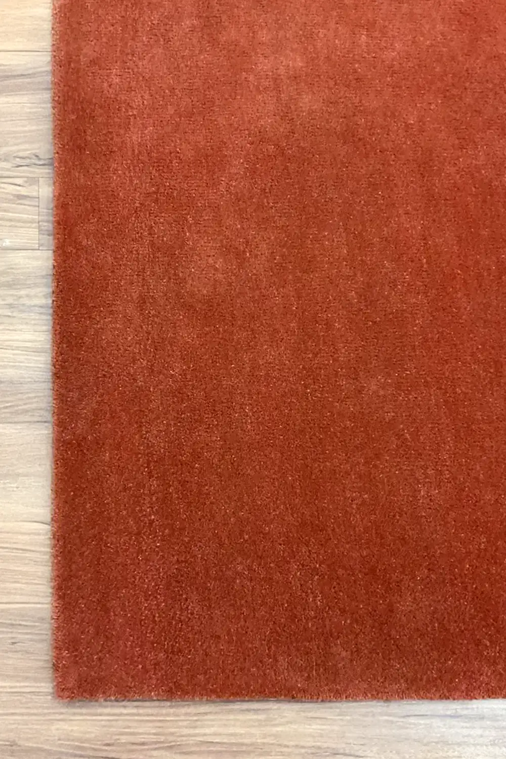 Solid Color Square Hand-Tufted New Zealand Wool Rug - Image 8