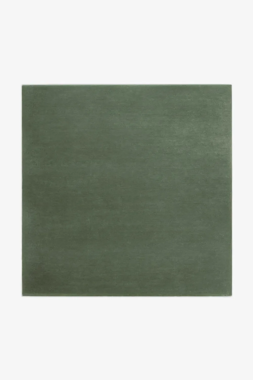 Solid Color Square Hand-Tufted New Zealand Wool Rug - Image 9