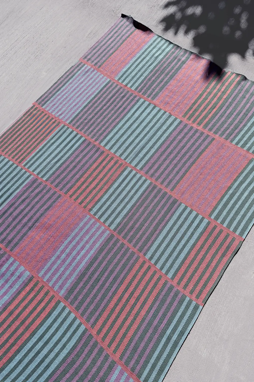 Sunrise Stripe Pastel Organic Cotton Knit Throw Blanket - Image 4